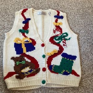 Karen Scott Vintage Christmas Sweater Vest